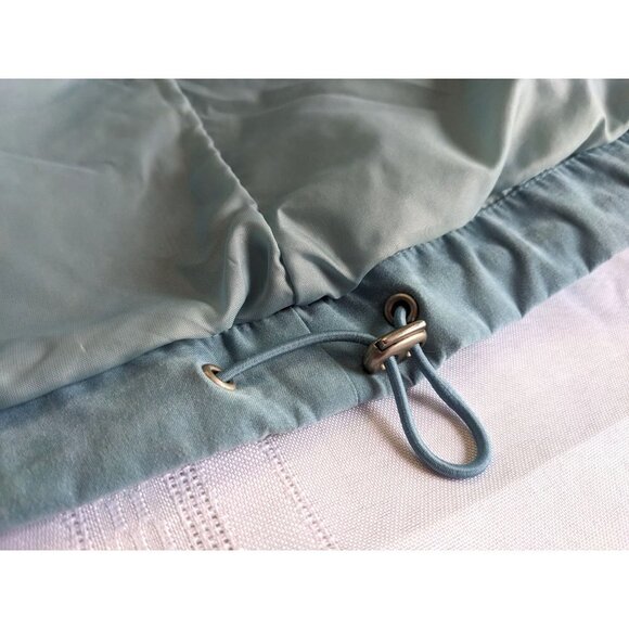 ANNE KLEIN Teal Faux Suede Jacket w/ Zippered Pockets Mid-Weight Springy Size S - Picture 5 of 8